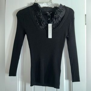 NWT August Silk black sweater top